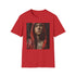 Charcoal crew neck T-shirt with vibrant Eminem portrait capturing dynamic energy