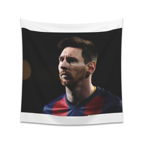 Vibrant Lionel Messi Tapestry - High-quality, stylish, perfect for all seasons