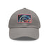 London Underground Watercolor Cap, White with Light Brown rectangle patch.