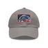 London Underground Watercolor Cap in White with Light Brown Patch.