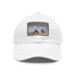 Giza Glory Baseball Cap in White with Light Brown Patch