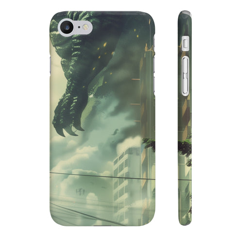 Godzilla King of Monstrous Phone Case Glossy Slim iPhone Samsung.