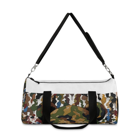 Bape Camo Murakami Duffel Bag with all-over print design.