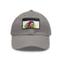 McConaughey Neon Dreams Cap - White with Light Brown Rectangle.