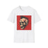 Charcoal cotton T-shirt featuring a punk rock skull design