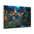 Robot Tending Starlight Garden Stretched Canvas Wall Art