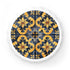 Artisan Tiles Bottle Opener, stylish white kitchen magnet accessory.