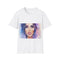 Charcoal Kim K watercolor tee with regular fit depicting unique fashion design
