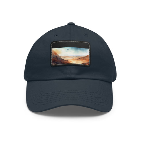 Baron Desert Camo Baseball Cap in White with Light Brown patch.