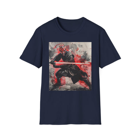 Charcoal Darth Maul T-Shirt featuring striking Sith Lord illustration