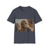 Chewbacca watercolor tee in charcoal, perfect for Star Wars fans.
