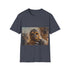 Fierce charcoal watercolor tee with bold Chewbacca print on soft cotton