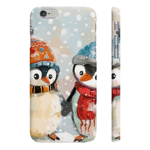 Penguin Cuddle:Winter Warmth Phone Case | Phone Case | Accessories, Glossy, iPhone Cases, Matte, Phone Cases, Samsung Cases, Slim | Prints with Passion