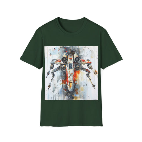 Charcoal cotton X-Wing Star Wars t-shirt for men and women.