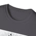 Hand-drawn lighthouse graphic charcoal cotton t-shirt with crew neck regular fit