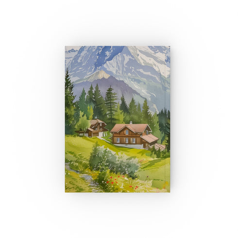 Swiss Alps Serenity Journal: Capture Mountain Dreams in Style - High-Quality Gift for All Seasons