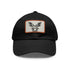 Kangaroo Cool Hipster Cap - White with Rectangle Patch.