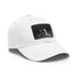 Galactic Adventures Space Baseball Cap in White with Light Brown patch
