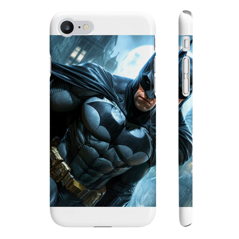 Batman iPhone 8 Plus Slim Glossy Phone Case - Gotham's Guardian