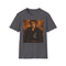 Charcoal cotton T-shirt featuring vibrant portrait of Anakin Skywalker with crew neck