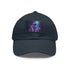 Space-themed white baseball hat with light brown patch for galactic explorers.