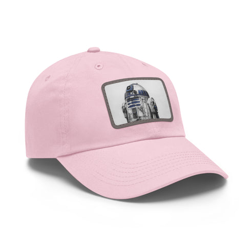 Galactic Droid Cap: R2D2 Edition in White with Light Brown Patch
