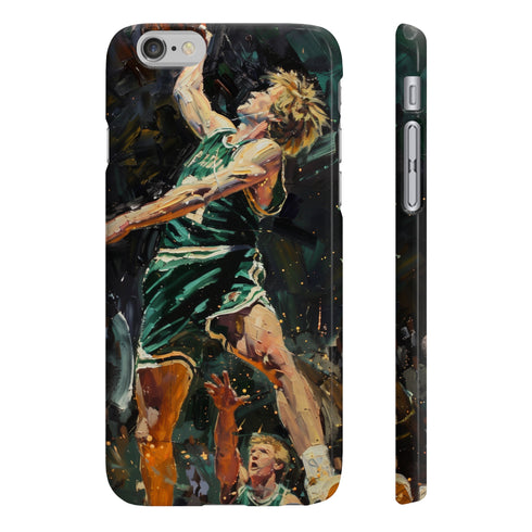 Larry Bird Legend Court Phone Case Accessory Matte Slim iPhone Samsung