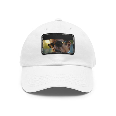 Iron Man Shades Snapback Cap with White Rectangle Patch