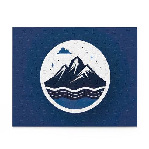 Mountain Logo Jigsaw Puzzle - Captivating mountain landscape puzzle for nature lovers