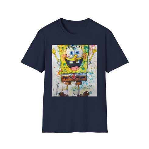 SpongeBob SquarePants Charcoal T-Shirt: Summer-ready, fun design for men and women.