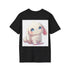 Cinnamoroll chubby pup tee in charcoal, crew neck, mens/womens regular fit.