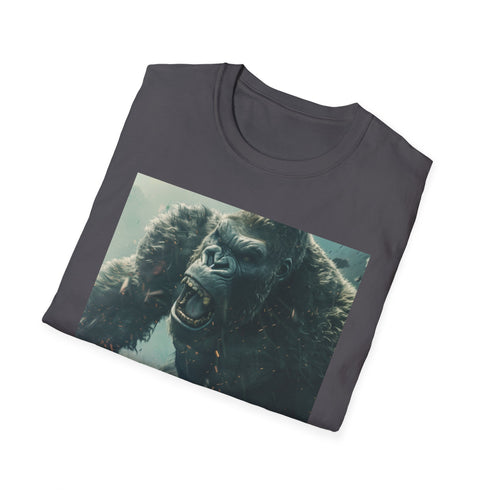 Charcoal King Kong graphic tee with primal jungle vibes.