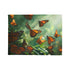Bioengineered Butterfly Forest Plush Fleece Throw Blanket