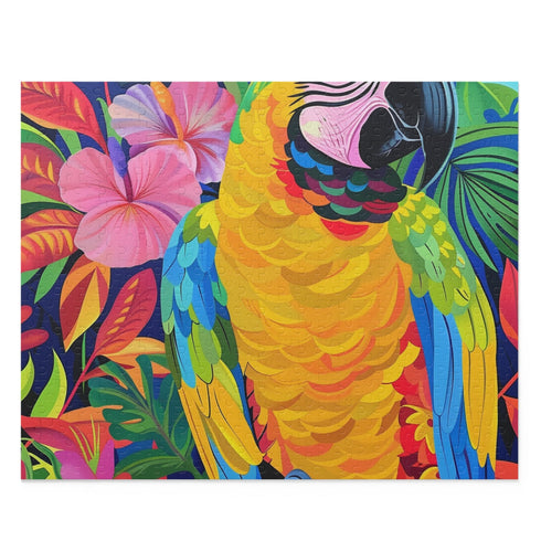 Tropical Parrot Puzzle Fun