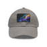 Neon galaxy snapback cap with vibrant space design.