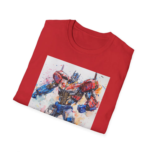 Autobots leader Optimus Prime graphic tee in charcoal cotton.