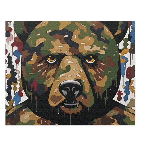 Bape camo puzzle inspired by Murakami, 10" x 8" size.