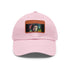 Neon watercolor Paul McCartney baseball cap with white patch.