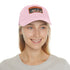 Stylish neon nights Vegas baseball cap with skyline design.