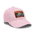 Galactic Master Neon Watercolor Cap white light brown rectangle hat.