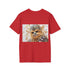Chewbacca watercolor t-shirt, charcoal cotton, crew neck tee for Star Wars fans.