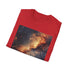 Charcoal galaxy painting t-shirt in vibrant hues cotton soft regular fit