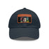Neon watercolor Paul McCartney baseball cap with light brown patch