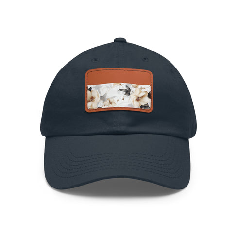 Botanical XRay Blossom Cap in White with Light Brown Patch