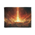 Solar Sword Shattering the Sky Plush Fleece Throw Blanket