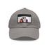 Basset Hound cute cotton baseball cap in white and light brown.