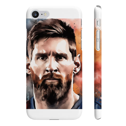 Messi Magic sleek iPhone 7 Plus glossy phone case.