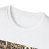 Steampunk gears and cogs T-shirt in white XL size.