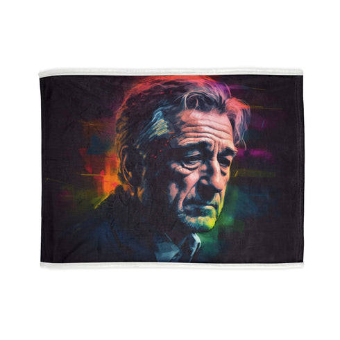 De Niro Legacy Blanket featuring iconic collage of cinematic journey.
