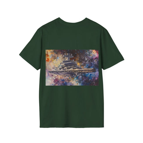 Galactic Empire Star Destroyer Charcoal T-Shirt regular fit summer tee.